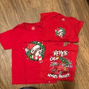 Red Christmas Graphic T-Shirts Buc-ees
